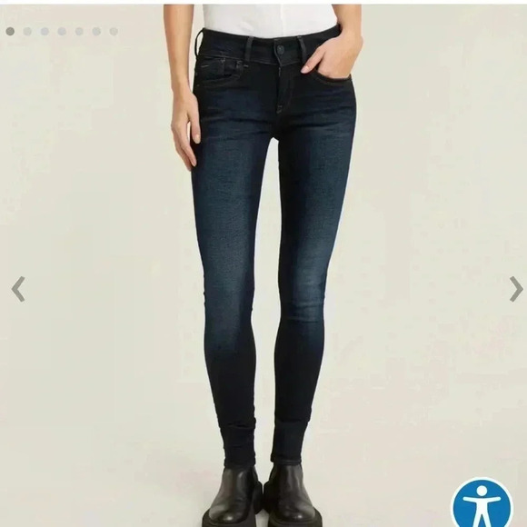 [W31L34]Gstar Raw GS01 Lynn Skinny WMN Low Rise Jeans - Picture 2 of 12